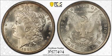 1891-O $1 MS66