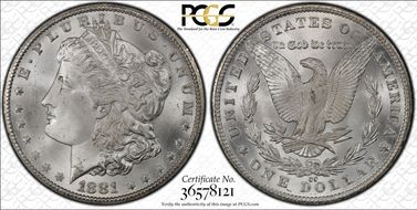 1881-CC $1 MS67