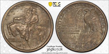1925 50C Stone Mountain MS62