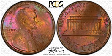 1974-D 1C MS64RB