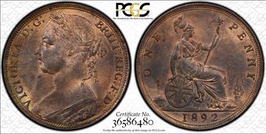 1892 1D S-3954 MS64RB