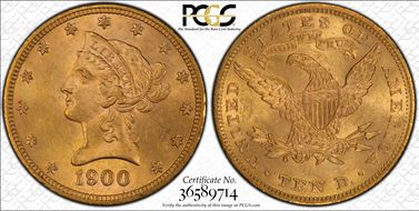 1900 $10 MS63
