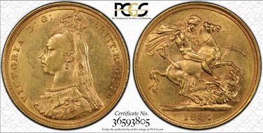 1887-S Sov S-3868A DISH S1 1st Obverse 1st Obv Long JEB Aligned Right AU58