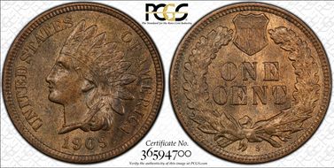 1909-S 1C Indian MS64RB