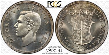 1952 2 1/2S KM-39.2  Ag PR66