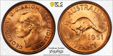 1951 (m) 1D MS65+ RD