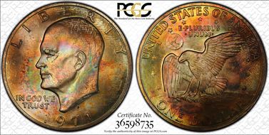 1971-S $1 Silver MS66
