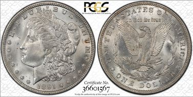 1891-O $1 MS64+