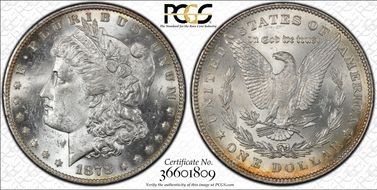 1878 7TF $1 R78, VAM 171, Tripled R MS62