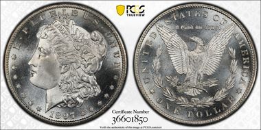 1897-S $1 MS67PL