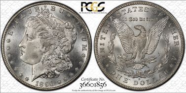 1896-S $1 VAM 5, S/S MS65