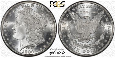 1880-S $1 MS68