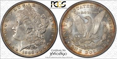 1886-O $1 MS62