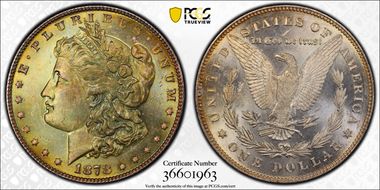 1878 7TF $1 R78, VAM 84, Line Under 8 MS65