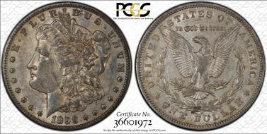 1899-O $1 VAM 32, Micro O AU53