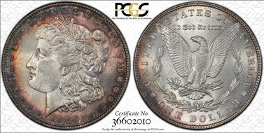 1886 $1 VAM 21 Line in M MPD MS63