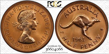 1961 Y. (p) 1/2D PR65RD