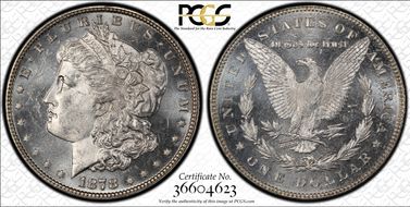 1878 7/8TF $1 VAM 30 Extra Talons Weak 7/0 MS64PL