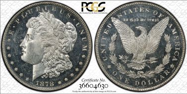 1878 7TF $1 R78 VAM 85 Dbld Liberty MS64DMPL