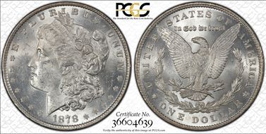 1878 7TF $1 R79 VAM 220 Tripled R MS62