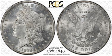 1878 7TF $1 R78, VAM 171, Tripled R MS63