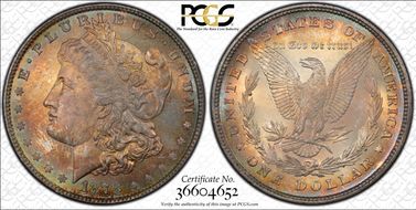 1878 8TF $1 VAM 10 Notched 7 MS64