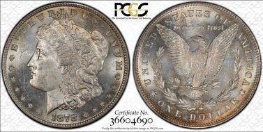 1878 7/8TF $1 VAM 34, 7/4 Weak MS64