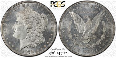 1878 7TF $1 R78 VAM 83 High 1 MS65PL