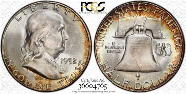 1952-S 50C MS67