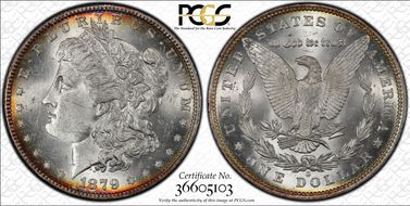 1879-O $1 VAM 4 O/Horizontal O MS63