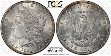 1880 $1 VAM 6 8/7 Spikes MS62