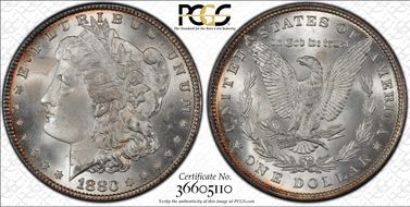 1880 $1 VAM 10, 8/7 Bit MS66