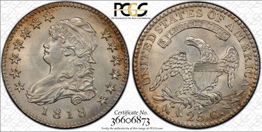 1818/5 25C MS65