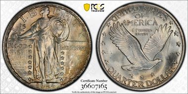 1924-D 25C MS66FH