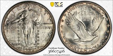 1928-S 25C MS67+ FH