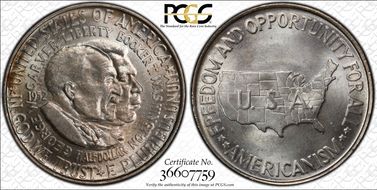 1952 50C Washington-Carver MS66