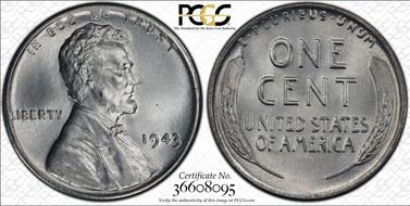 1943 1C MS68