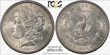 1901 $1 MS62