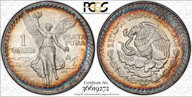 1982-Mo Onza Libertad Ag MS66