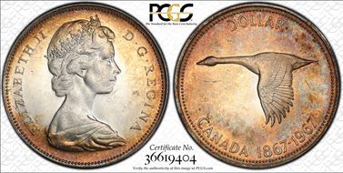 1967 S$1 MS63