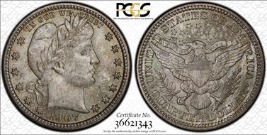 1907-D 25C MS66