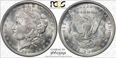 1891-O $1 MS64+