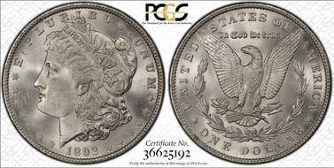 1892 $1 MS65