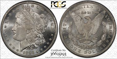 1892-CC $1 MS66