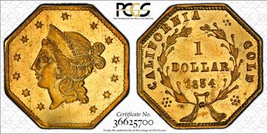 1854 G$1 BG-532 MS62