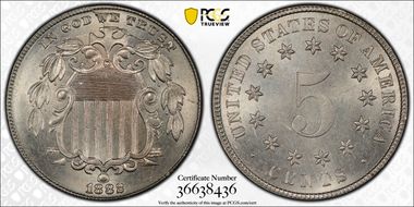 1882 5C MS65+