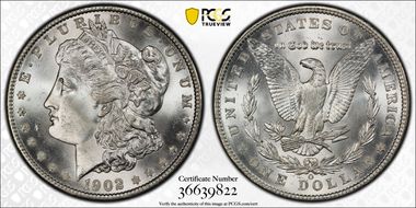 1902-O $1 MS67+