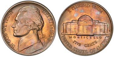 1938-D 5C Jefferson MS67+ FS