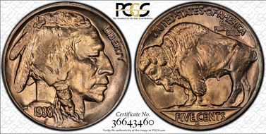 1938-D 5C Buffalo MS67+