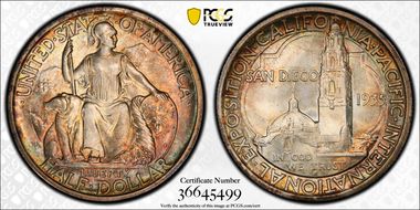 1935-S 50C San Diego MS67+